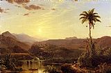 Frederic Edwin Church Famous Paintings - The Cordilleras Sunrise